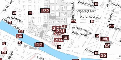 Stadtplan Piazza della Signoria